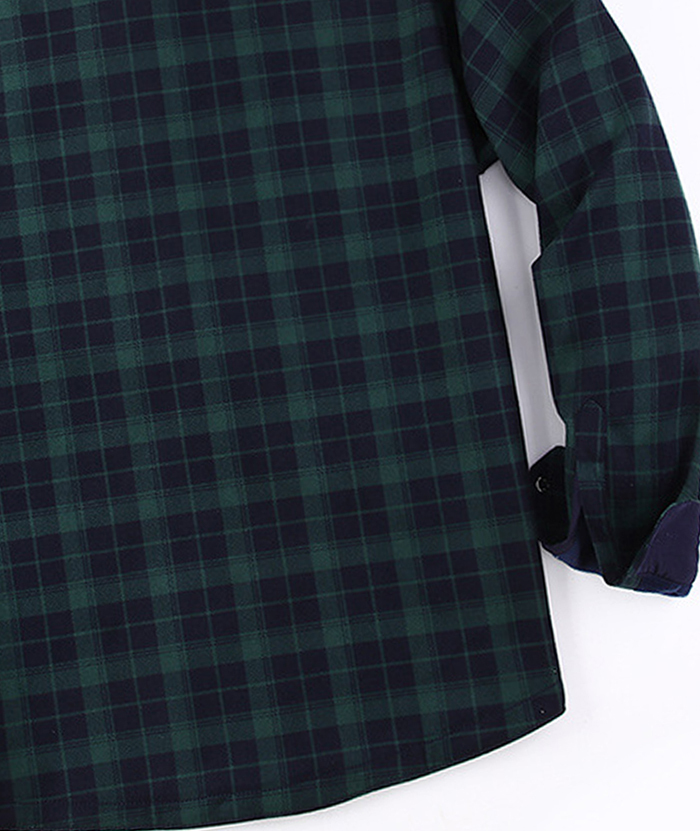 ZITY Men's Slim Fit Long Sleeve Plaid Shirt-DUMJA05351|Zitysports