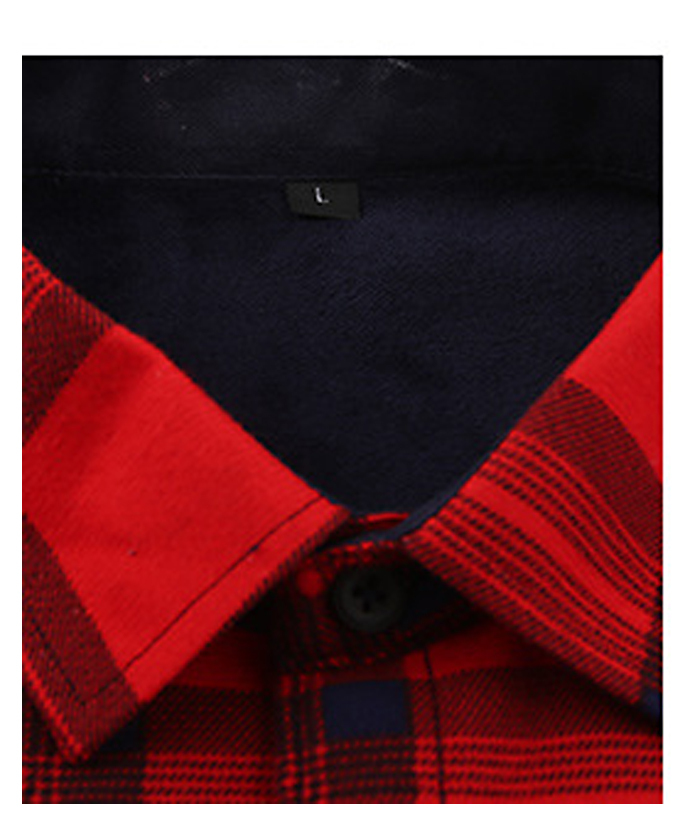 ZITY Men's Oversize Button Up Long Sleeve Plaid Shirt-DUMLT05362|Zitysports