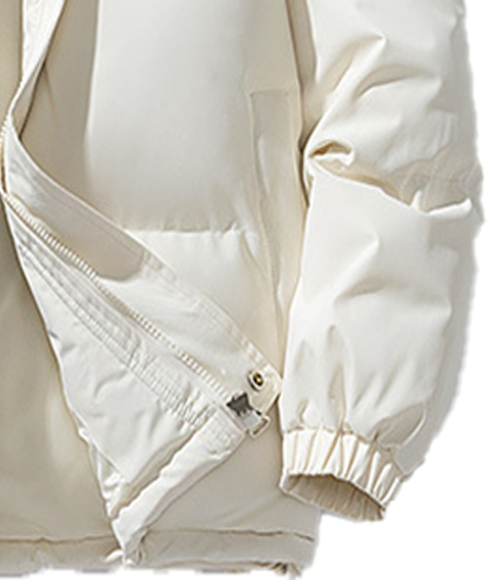 ZITY Men's Full Zipper Solid Color Puffer Jacket-DUMCO05528