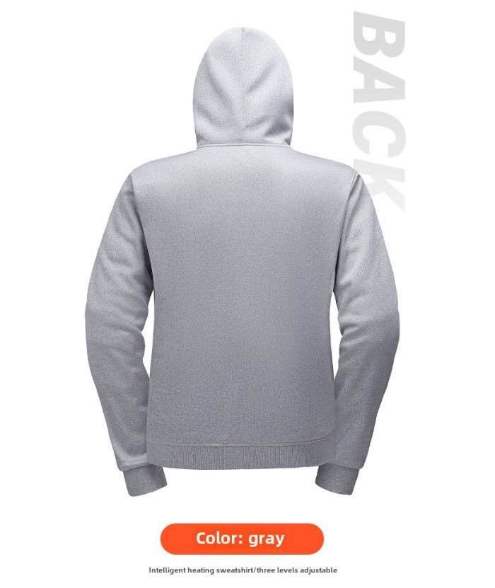 ZITY Men's Pullover Long Sleeve Heated Hoodie-DUMFH05618