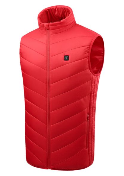 Men's Full Zipper Winter Heated Vest-M12