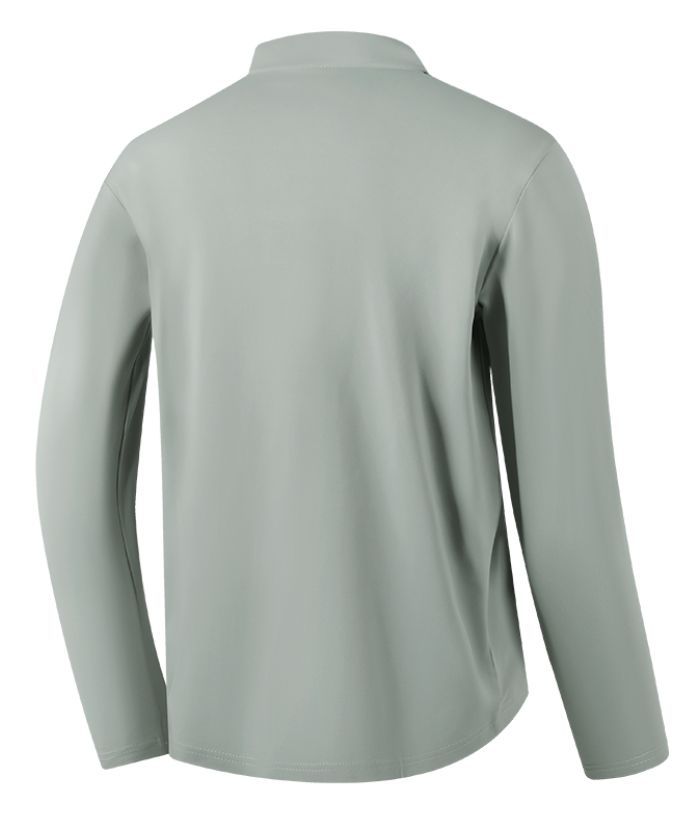 Men's Casual Solid Color Long Sleeve Polo Shirt-8803