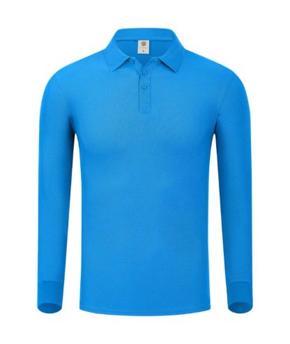 ZITY Unisex Long Sleeve Slim Fit Lapel Polo Shirt-DUMLP05922