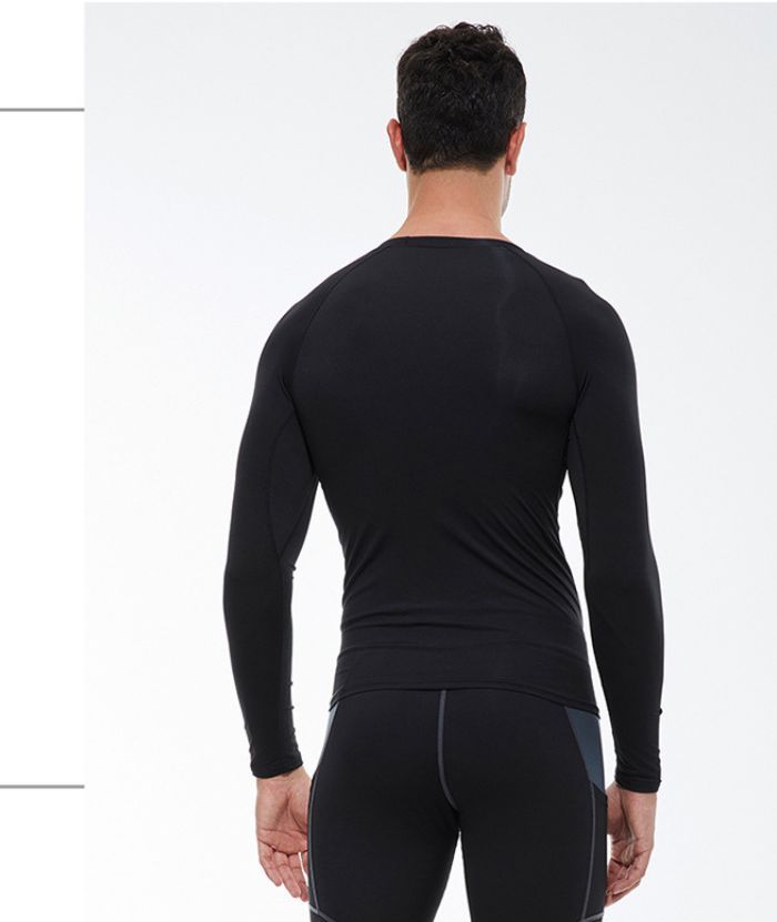 ZITY Men's Round Neck Long Sleeve T-Shirt-DUMLS05954