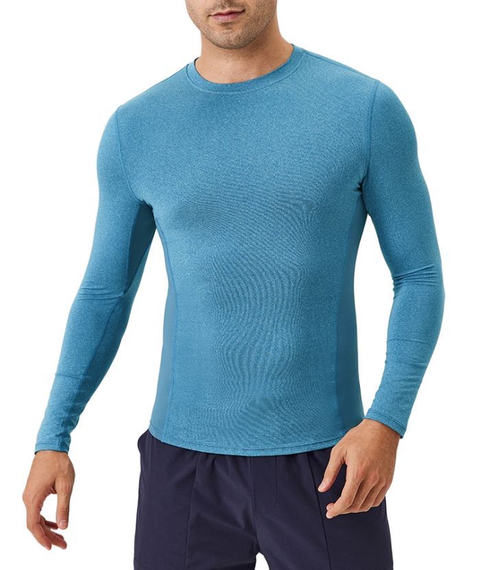 ZITY Men's Long Sleeve Compression Dri Fit T-Shirt-DUMLS05953