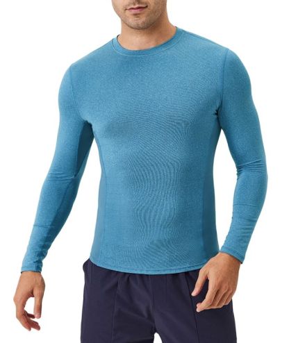 ZITY Men's Long Sleeve Compression Dri Fit T-Shirt-DUMLS05953