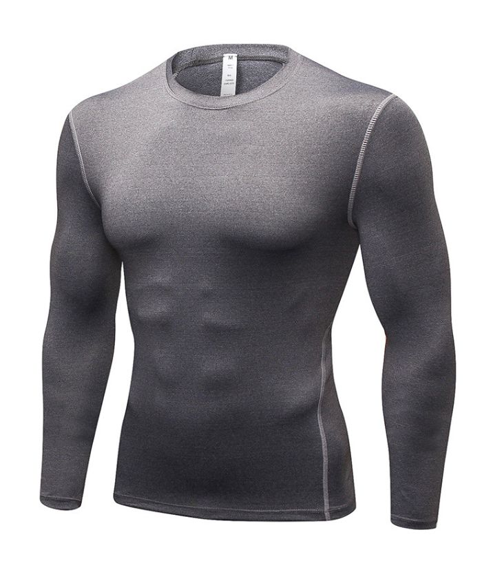 Men's Dri FIt Long Sleeve Slim Fit Compression T-Shirt-DUMLS05948