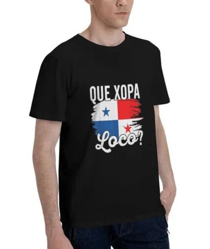 ZITY Men's Panama Flag Printed 100% Cotton T-Shirt