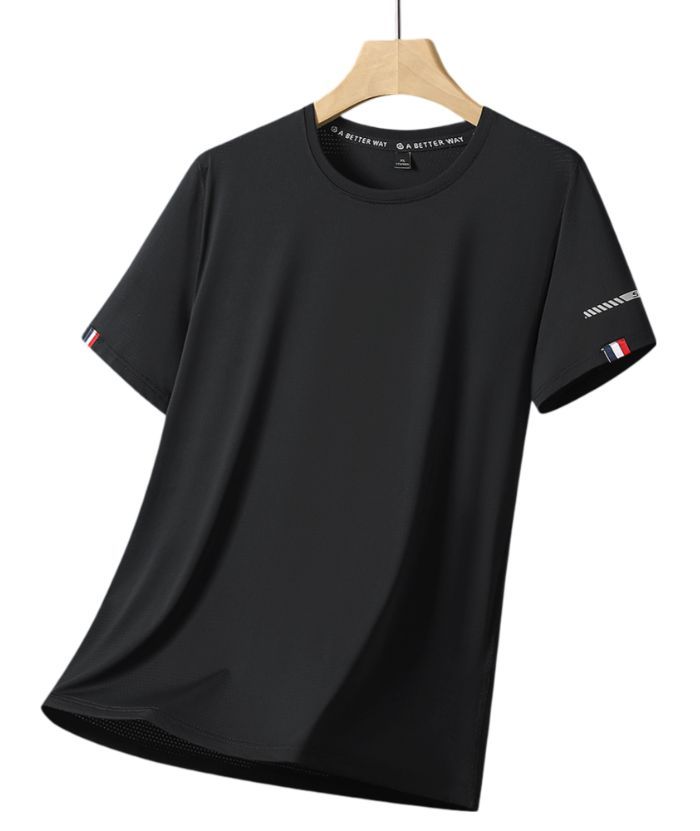 ZITY Men's Round Neck Slim Fit T-Shirt-DUMPO06047