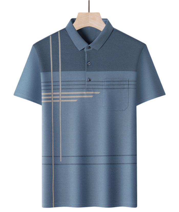 ZITY Men's Button Up Slim Fit Summer Polo Shirt-DUMPO06065