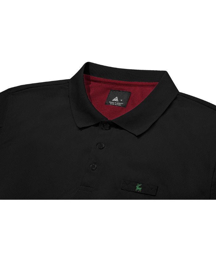 ZITY Men's 3 Button Up Slim Fit Polo Shirt-CUMPO03041