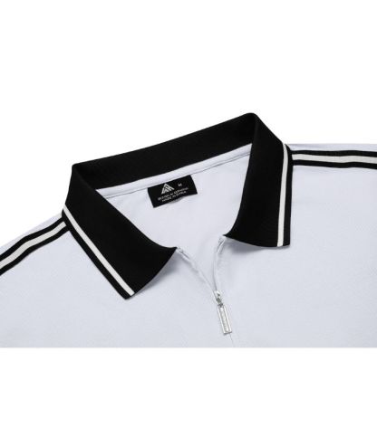 ZITY Men's Quarter Zipper Dri Fit Polo Shirt-CUMPO02198
