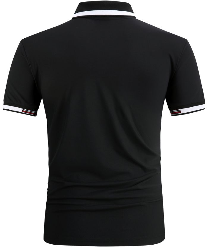 ZITY Men's Dri Fit Button Up Polo Shirt-CFMPO00114