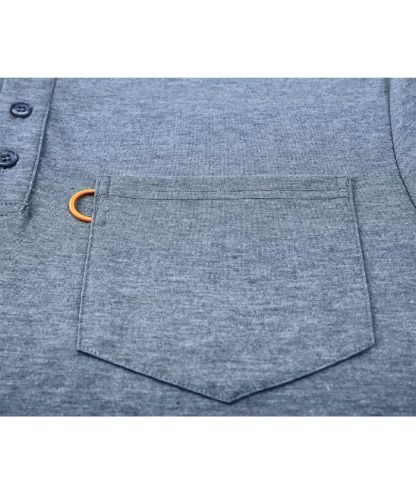 ZITY Men's Dri Fit Button Up T-Shirt-CUMSS01289