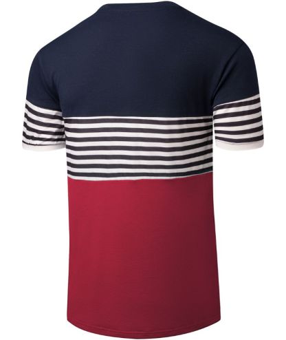 ZITY Men's Slim Fit Stripe T-Shirt-CUMSS01982