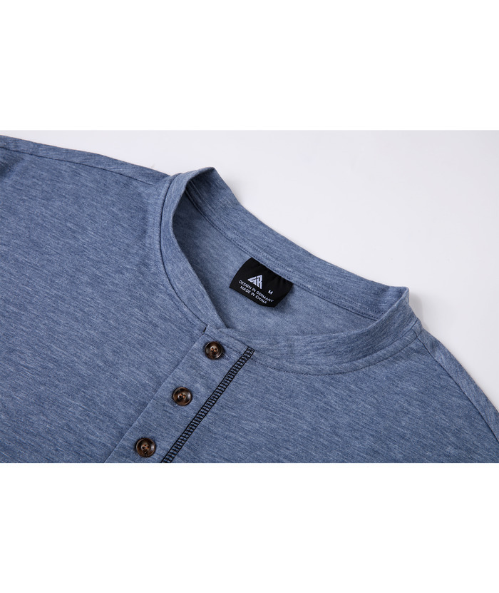 ZITY Men's Dri Fit Button Up Summer T-Shirt-CUMSS01984
