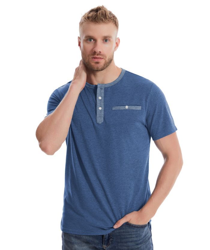 ZITY Men's Button Up Dri Fit T-Shirt-CUMSS02343