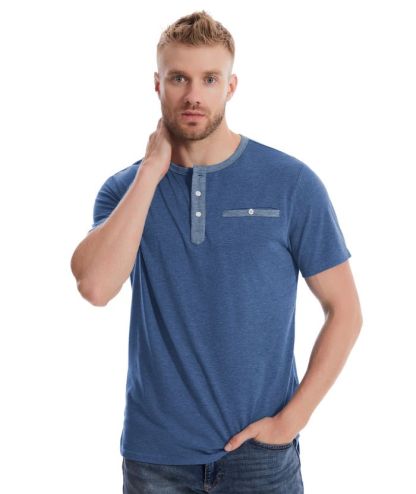 ZITY Men's Button Up Dri Fit T-Shirt-CUMSS02343