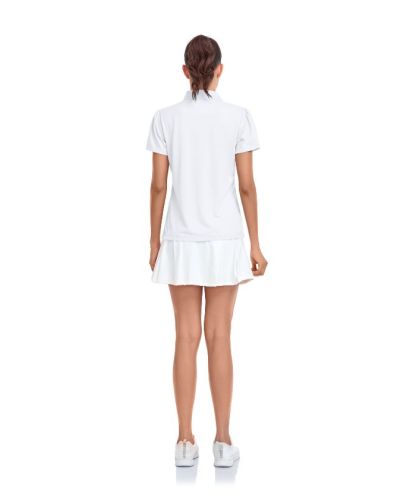 ZITY Women's Slim Fit Solid Color Tennis Polo Shirt-CUWPO01477