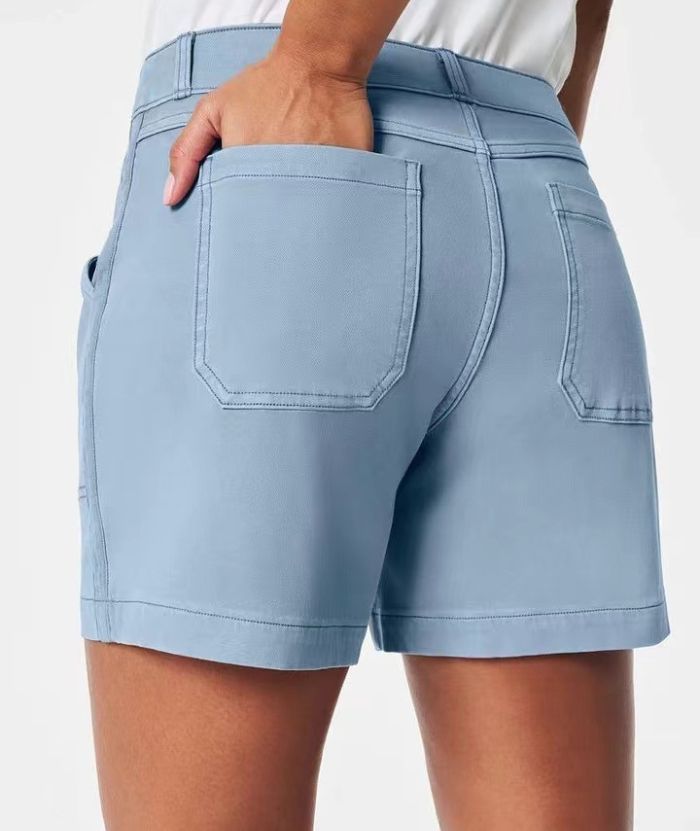 ZITY Women's Stretch Twill Ankle Cargo Shorts-DUWSH06169