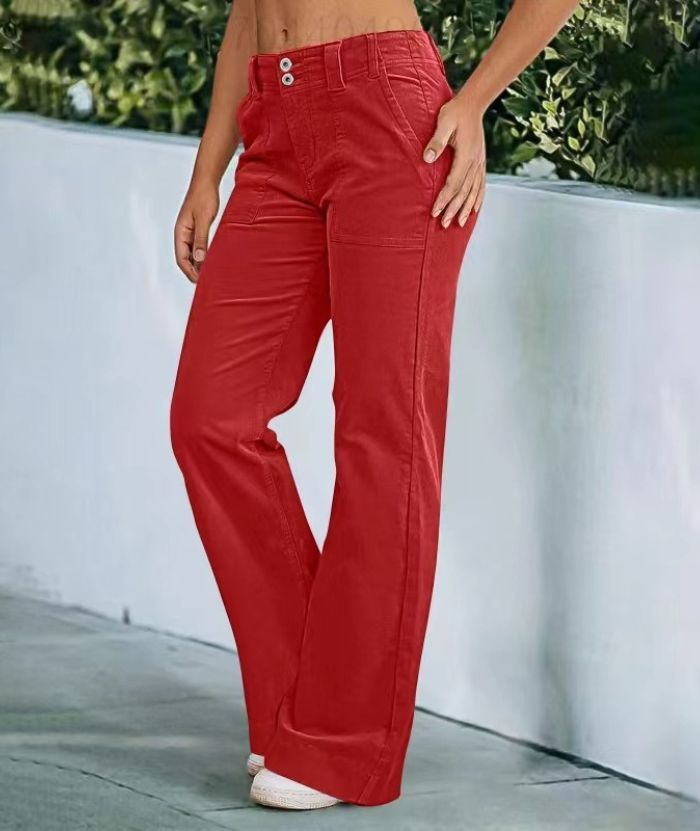 ZITY Women's Zipper Pocket Jogging Loose Pant-DUWSP06168