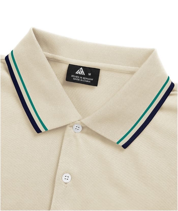 ZITY Men's Button Up Dri Fit Golf Polo Shirt-CFMPO00134