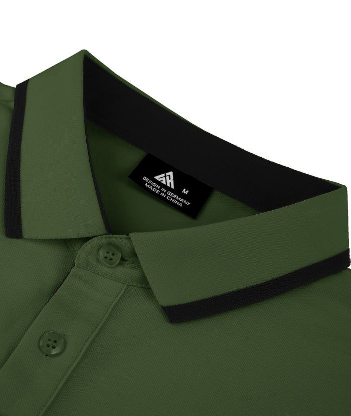 ZITY Men's Slim Fit Button Up Golf Polo Shirt-CEMPO04037