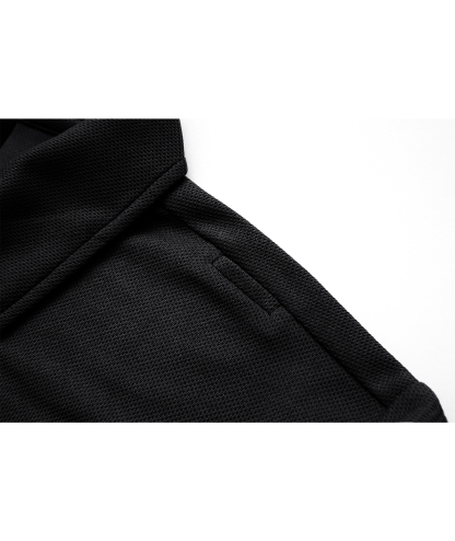 ZITY Men's Zipper Pocket Long Sleeve Polo Shirt-CFMPO00043