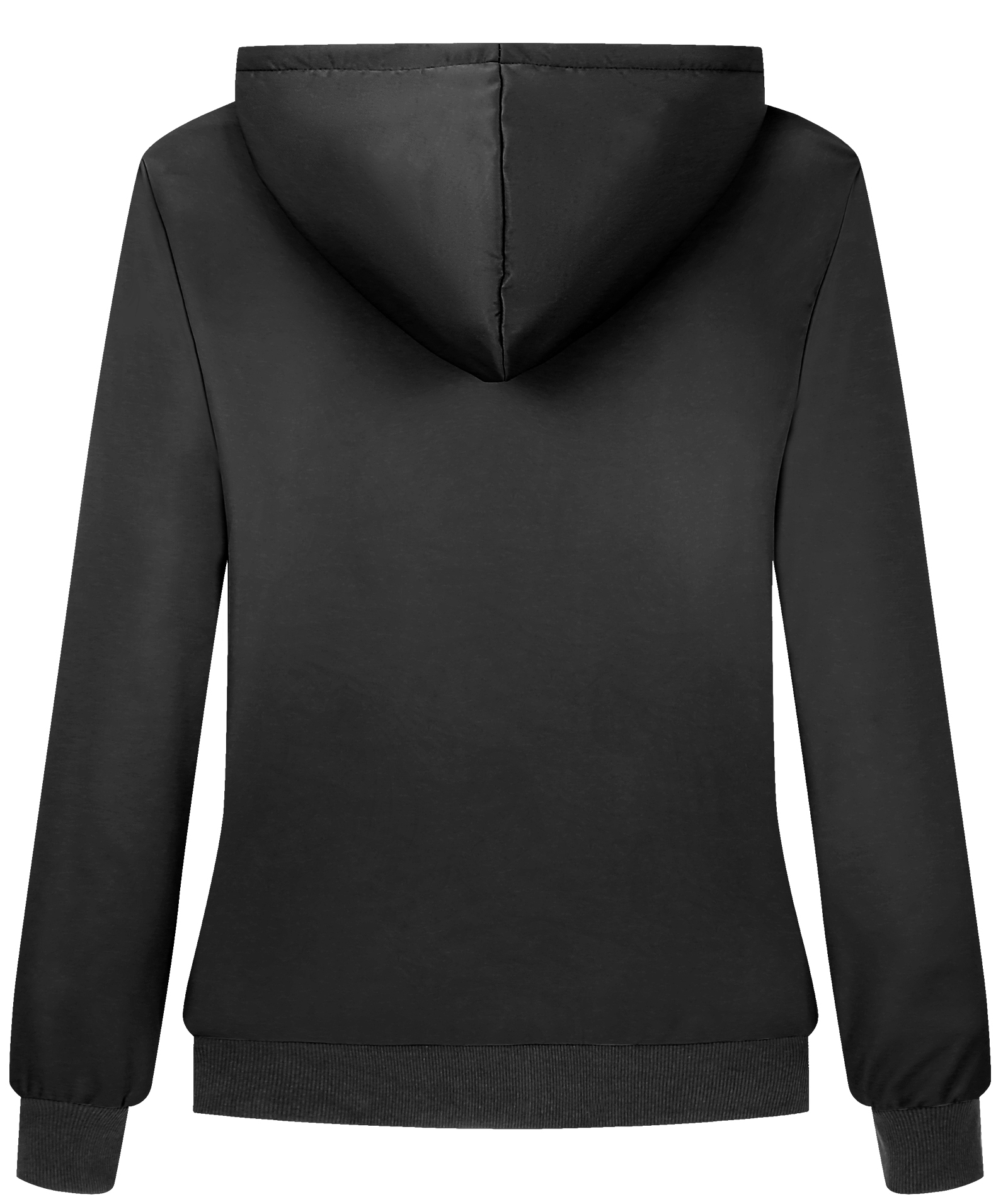 ZITY Women's Full Zipper Printed Fleece Hoodie-CUWFH01398