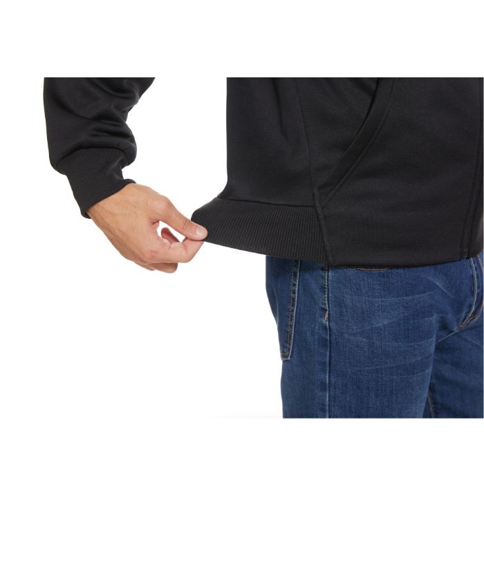 ZITY Men's Full Zipper Solid Color Casual Hoodie-CFMWY00025