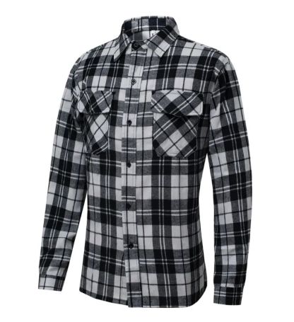 ZITY Men’s Spring Casual Plaid Long Sleeve Collared Shirt–DUMLT06595