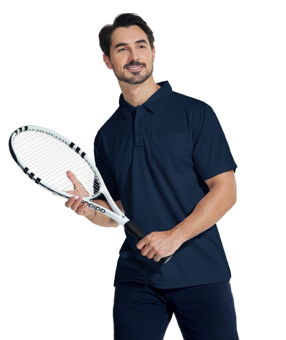ZITY Men's Solid Color Fast Dry Neck Air Force with Pocket Polo Shirt-ZPK008914 | Zitysports