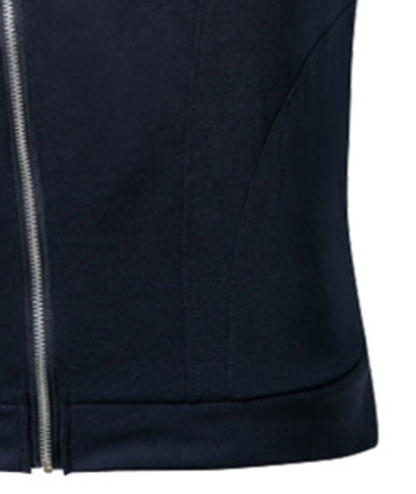 ZITY Men's Slim Fit Zip Up Vest Hoodie-DUMMG05401|Zitysports