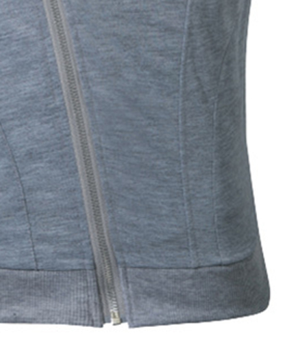 ZITY Men's Slim Fit Zip Up Vest Hoodie-DUMMG05401|Zitysports