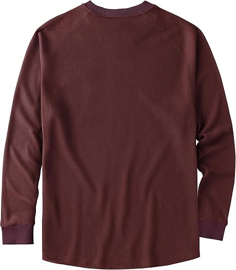 ZITY Men's Long Sleeve Casual Waffle Thermal Henley Shirt-CUMLS03493