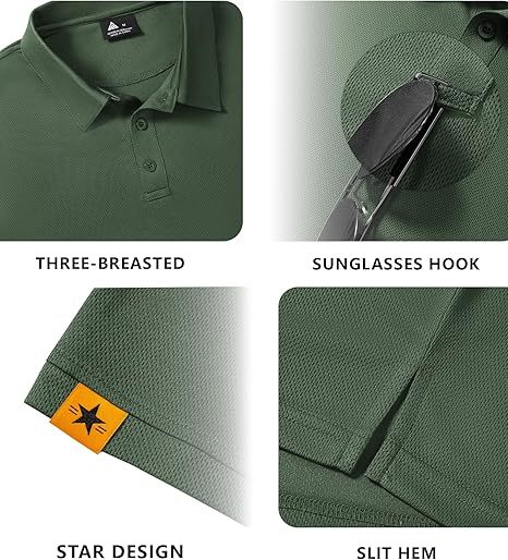 ZITY Men's Button Up Slim Fit Polo Shirt-CUMPO05192