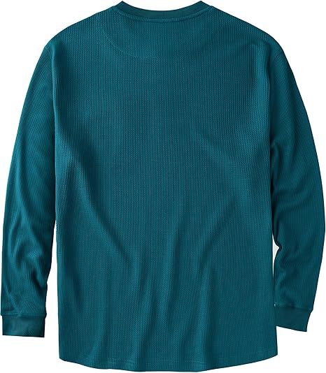 ZITY Men's Long Sleeve Casual Waffle Thermal Henley Shirt-CUMLS03493