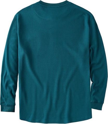 ZITY Men's Long Sleeve Casual Waffle Thermal Henley Shirt-CUMLS03493