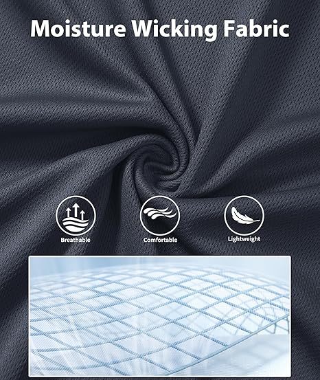 ZITY Men's Button Up Slim Fit Golf Polo Shirt-CUMPO05193