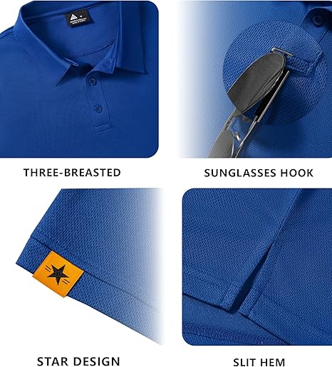 ZITY Men's Button Up Slim Fit Polo Shirt-CUMPO05192