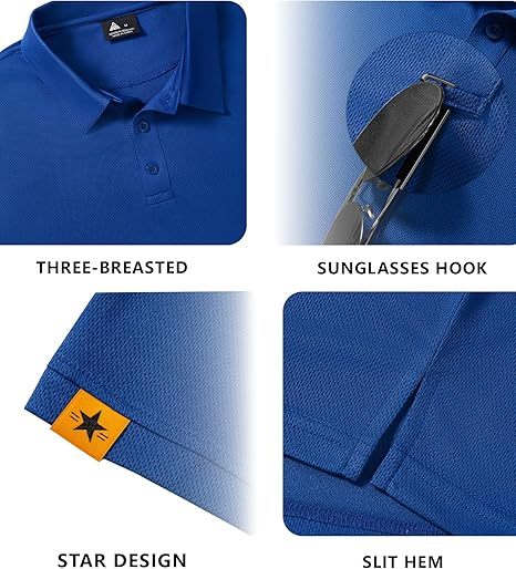 ZITY Men's Button Up Slim Fit Polo Shirt-CUMPO05192
