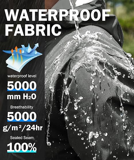 ZITY Men's Waterproof Breathable Packable Rainwear-CUMRS05414