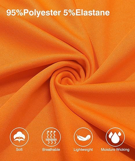 ZITY Men's Quarter Zip Slim Fit Polo Shirt-ZPK008403