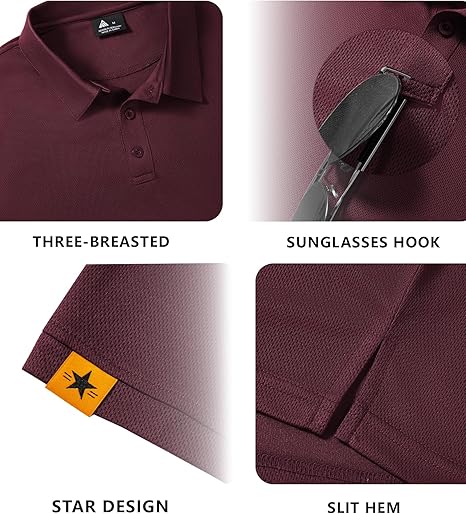 ZITY Men's Button Up Slim Fit Polo Shirt-CUMPO05192