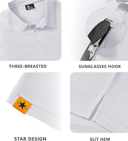 ZITY Men's Button Up Slim Fit Polo Shirt-CUMPO05192