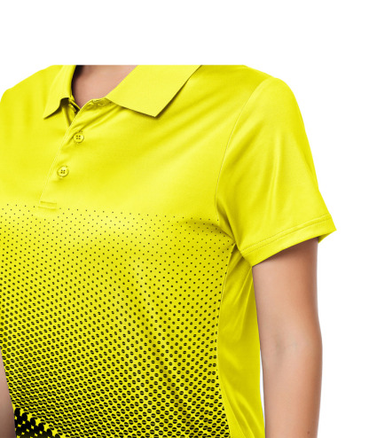 ZITY Women's Tennis Button-Up Short Sleeve Fast Dry Polo Shirt-ZPK001220 | Zitysports
