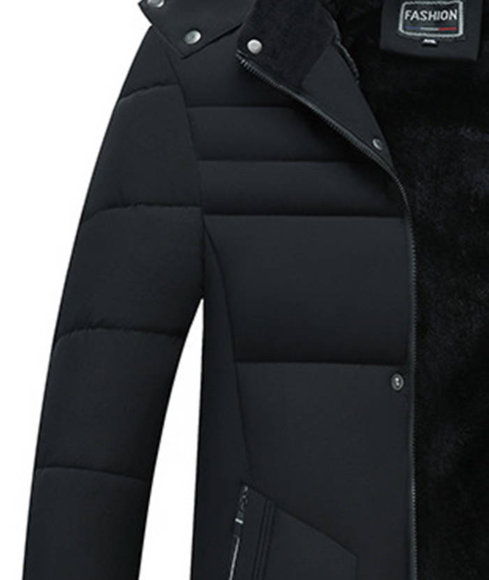 ZITY Men's Full Zipper Padded Puffer Jacket-DUMCO05535