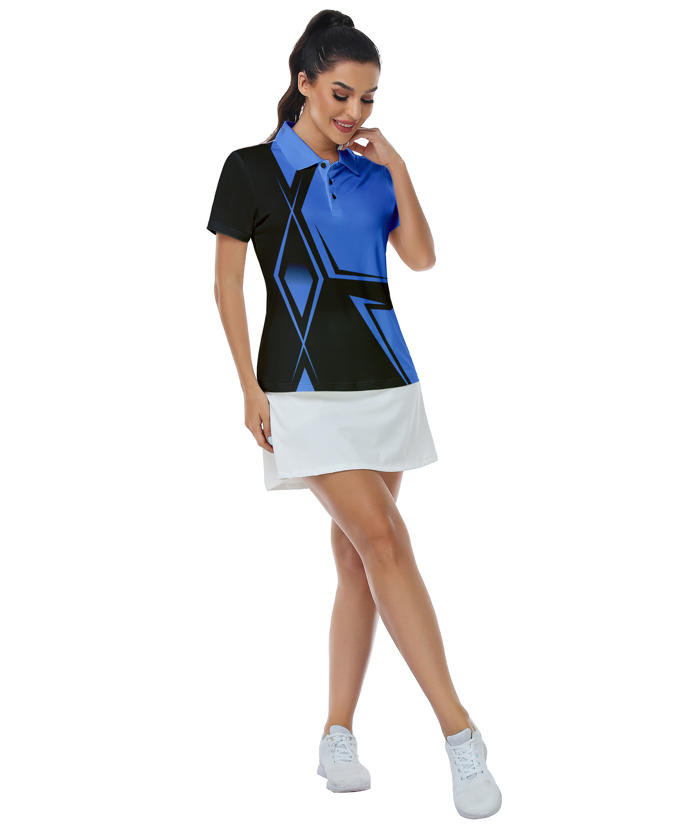 ZITY Women's Sports Slim Fit Quick Dry Gold Polo Shirt-CFWZZ00010