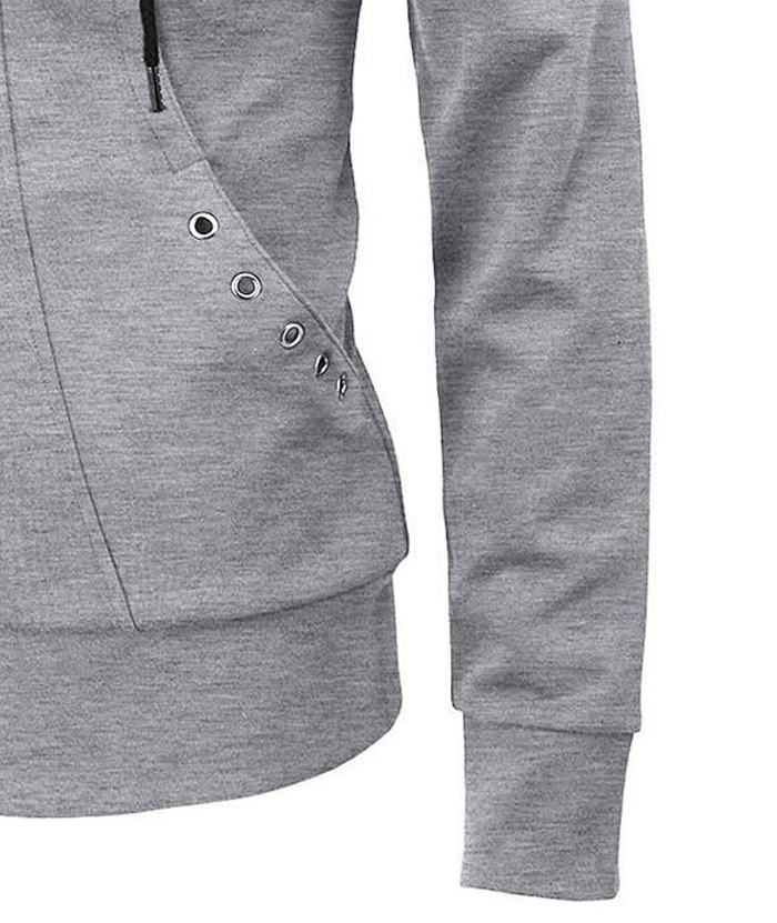 Men's Lightweight Long Sleeve Solid Color Full Zip Up Hoodie-DUMFH05025|Zitysports