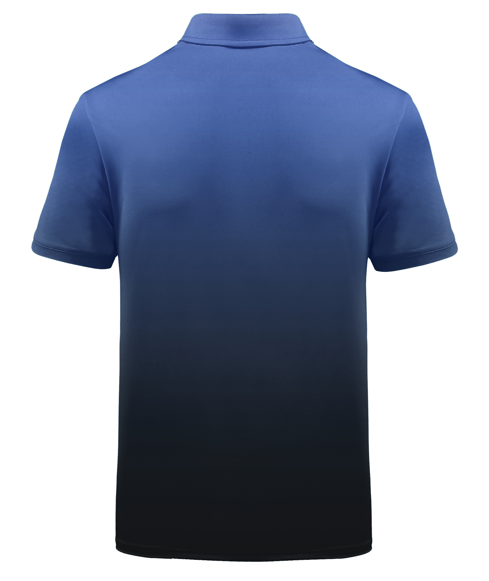 ZITY Men's Button Up Slim Fit Printed Polo Shirt-APOH700039